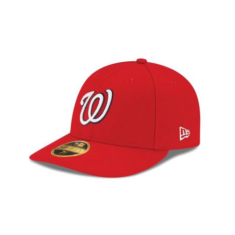 MLB Washington Nationals Authentic Collection Low Profile 59Fifty Fitted (YCQ1180) - Red New Era Caps